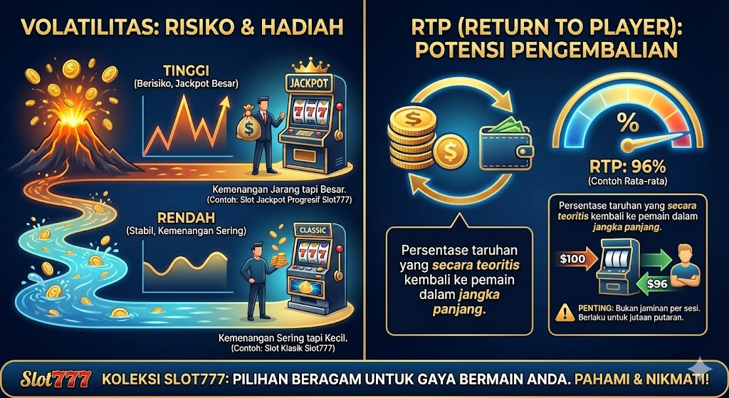 Memahami Konsep Volatilitas dan RTP (Return to Player) dalam Koleksi Permainan Slot777